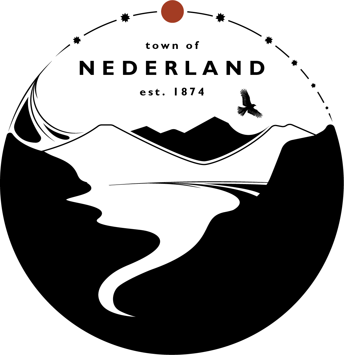 Nederland Town Logo - Established 1874