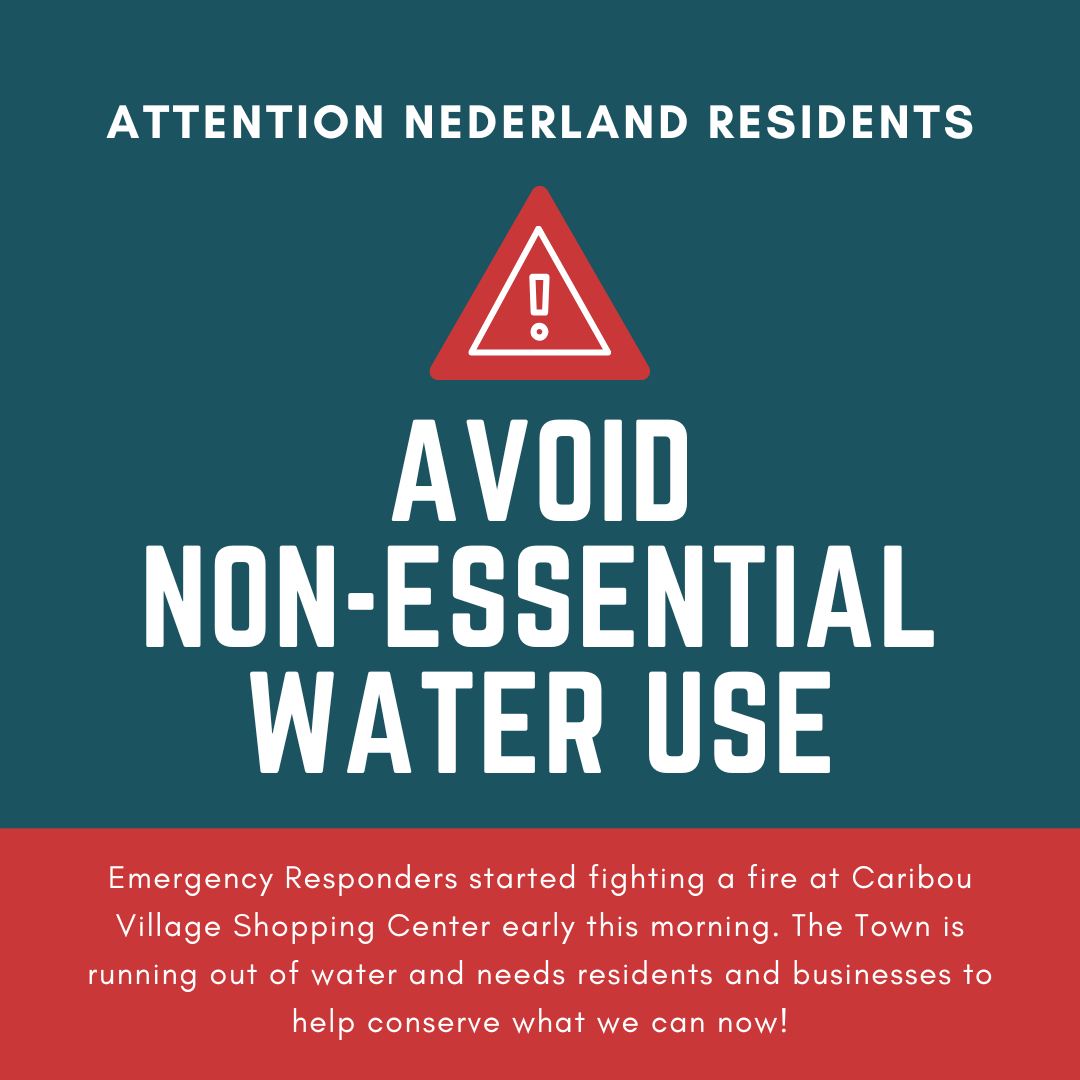 flyer to avoid nonessential water use
