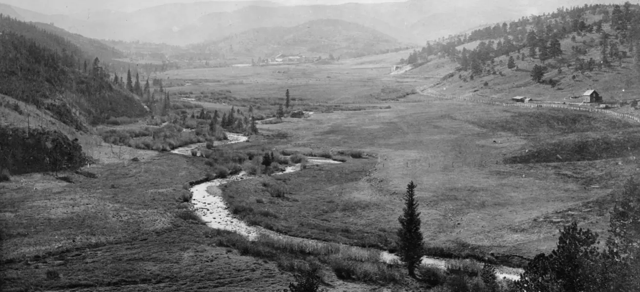Barker Meadows with Nederland in the Background - 1873
