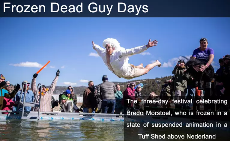 Frozen Dead Guy Days Slide